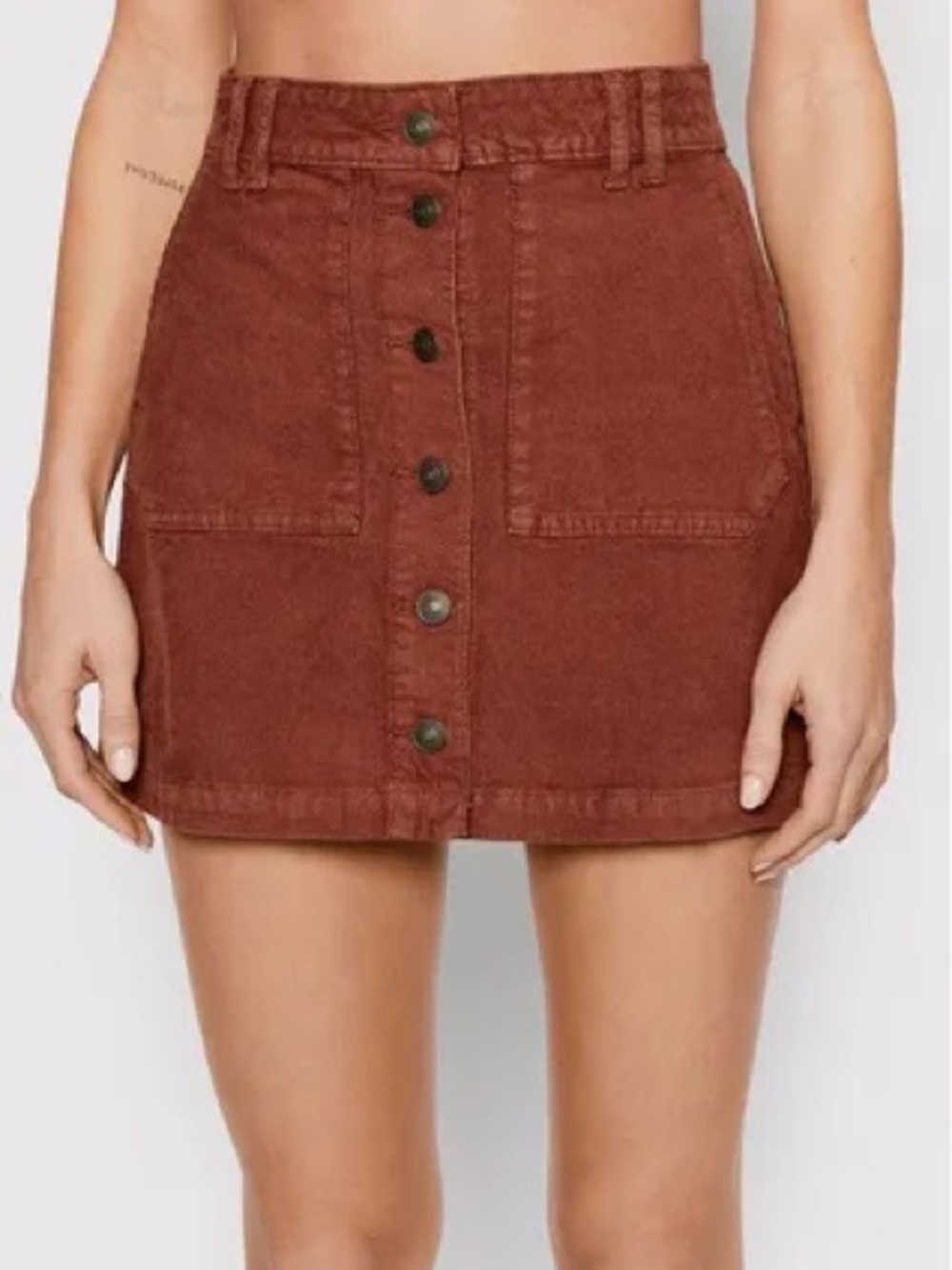 American Eagle Corduroy Super Hi-Rise A-Line Super Stretch Skirt Size 18 Reg
